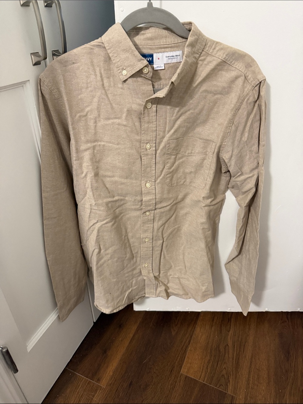 UNIQLO Tan Button-Down Casual Mens Shirt